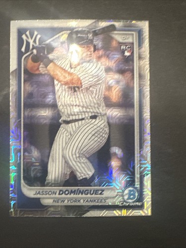 2024 Bowman - Chrome Mojo Refractor #17 Jasson Dominguez (RC) - Picture 7 of 9