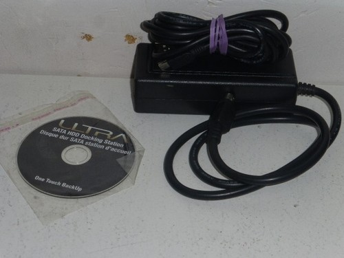 Ultra SATA HDD Hard Drive Dock w/ Card Reader 2-USB Hub SD HC One Touch Backup - Picture 4 of 5