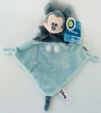 3976🌟Doudou plat Mouchoir Mickey Mouse Bleu Gris DISNEY SIMBA TOYS NICOTOY