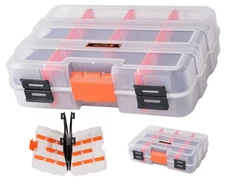 Tool Storage Double-Sided Small Part Organizer 22 Compartments Removable Divider