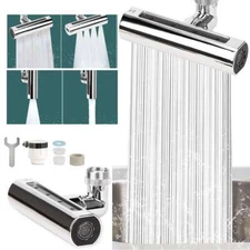 Waterfall Swivelling Kitchen Sink Faucet 360° Universal Multifunctional 4 Modes