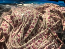 STARS STAR PURPLE 1980's VINTAGE SHOE LACES 40 INCH NEW OLD STOCK 1 PAIR