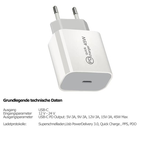 für Samsung Galaxy Tab S10 S9 S8 S7 45W Usb C SuperSchnelllladegerät Ladekabel - Bild 5 von 6