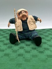 Vintage Russ Berrie Shelf Sitter Figurine Wade the Fisherman