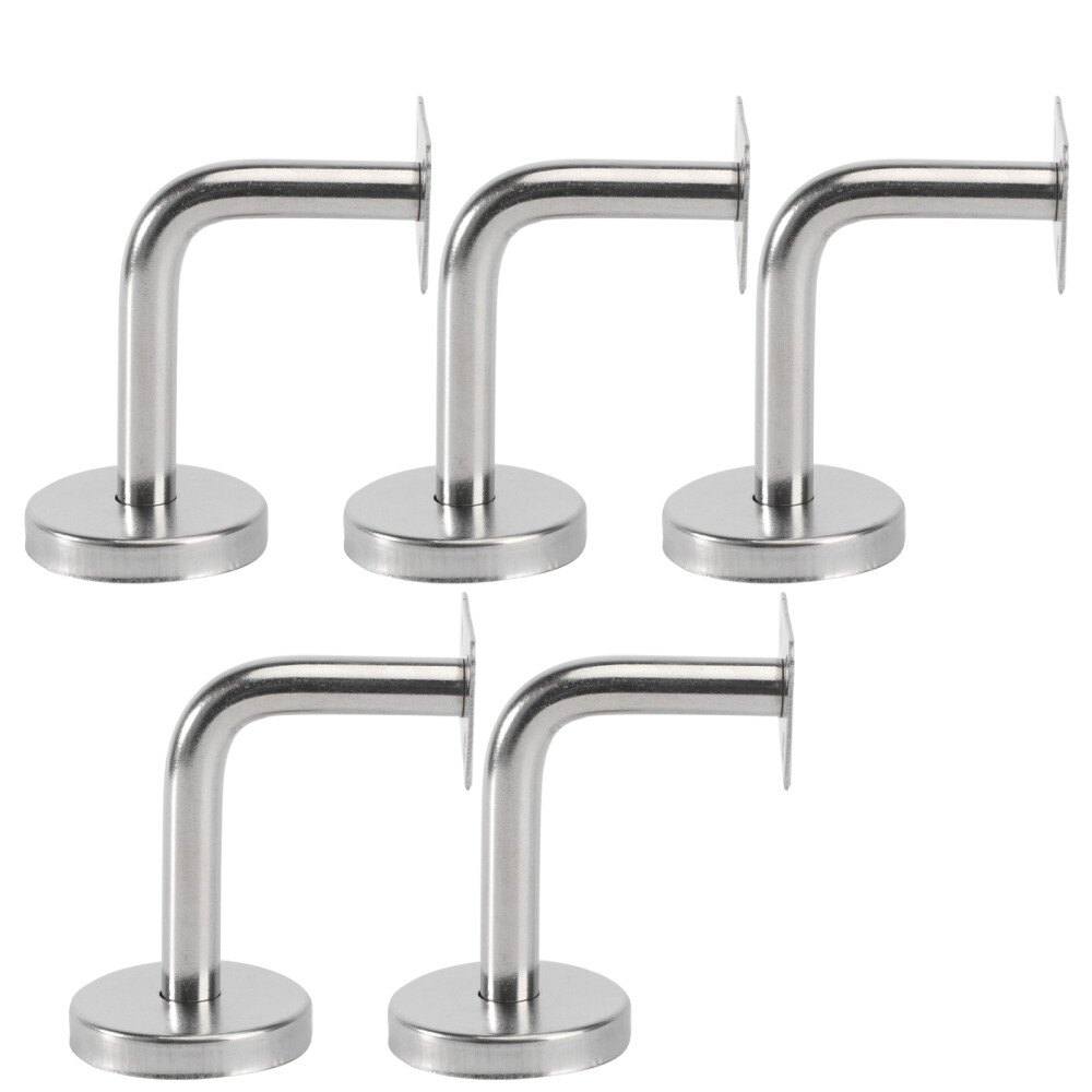 5-Piece Wall-Mounted Stair Handrail Bracket Set for Corridors