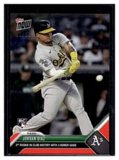 2023 Topps Now #261 Jordan Diaz Red Parallel Card #d /10 RC Rookie