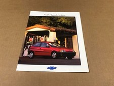 Vintage 1998 Chevrolet Metro Sales Brochure Salesmen Dealership Catalog
