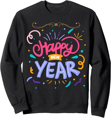 New Years Eve 2025 Celebration Party Gift Happy Unisex Crewneck Sweatshirt