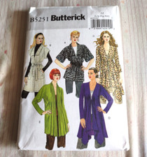 Butterick Misses Cardigan and Belt Pattern B5251 Size 16-26 From 2008