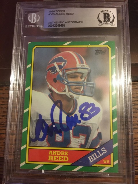 1986 McDonalds Andre Reed Rookie Card Rc PSA 10 Not Topps RARE BLUE 1 2