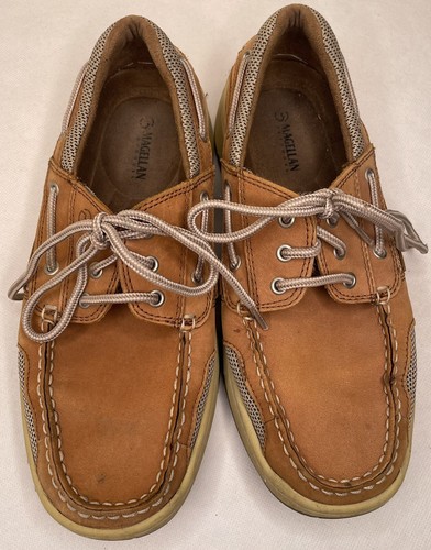 Magellan Outdoors Laguna Madre Leder Bootsschuh Stil Schuhe Herren Größe 8 gebraucht