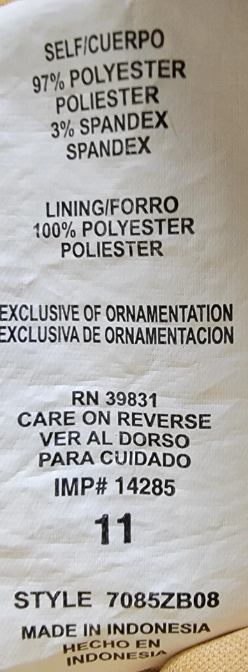 Vestido XOXO Juniors para mujer talla 11 dorado Foto 3 de 4