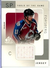 2000-01 SP Game Used Tools of the Game #PF Peter Forsberg JERSEY - AVALANCHE