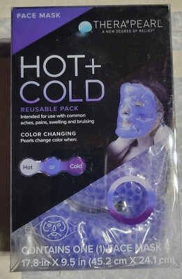 Thera Pearl Hot & Cold Color Changing Face Mask. New, In Package 