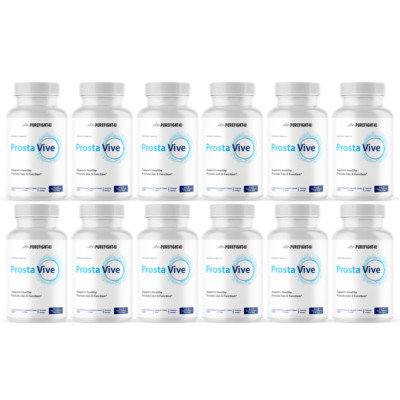 ProstaVive Supports Healthy Prostate Function Supplement 60 Capsules 12 Bottles