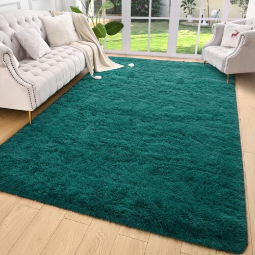 Shag Area Rug For Bedroom 4x6 Feet Washable Rugs For Living Room Nonslip Indoor
