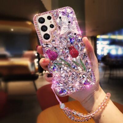 For Samsung Galaxy S26 S25 S24 S23 Note20 Bling Glitter Shockproof Case Cover