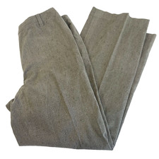 St.John Sport Dress Pants Trouser Womens 6 Gray Herringbone High Rise Straight