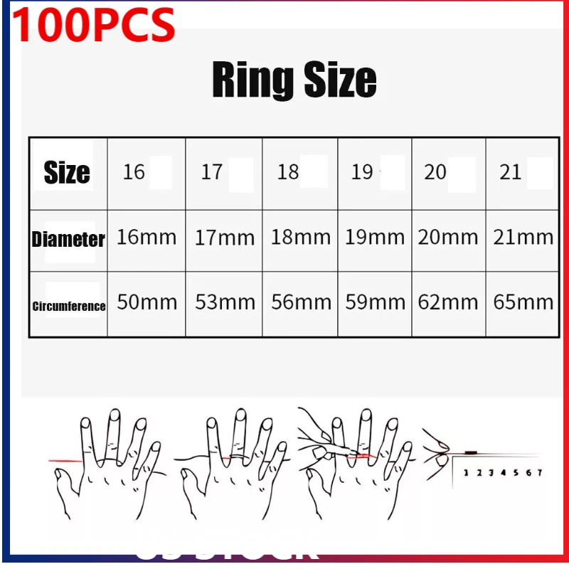 100PCS Stainless Steel Rings Bulk Lot Men's Fashion Jewelry Ring Wholesale Mixed - Image 4 of 4