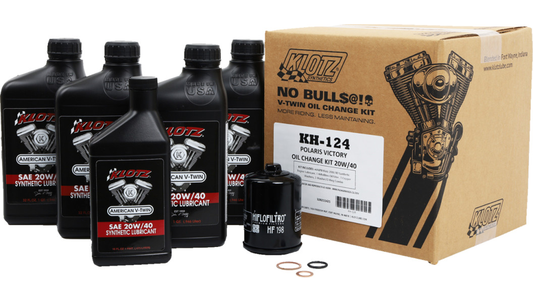 Klotz Oil Change Kit 20W40 Oil & Filter 2005-2015 Victory | eBay