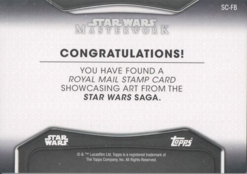 Tarjeta de estampilla postal de Star Wars Masterwork 2021, Podracers SC-FB - Imagen 2 de 2