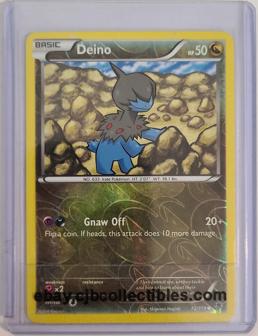 Pokémon DEINO 72/119 Reverse Holo Phantom Forces - Played 🍒