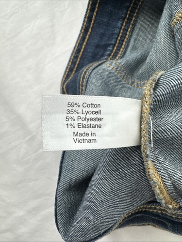 Lane Bryant Cropped Denim Trucker Jacke Damen Übergröße 26 Distressed Taschen - Bild 4 von 5