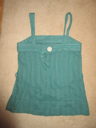 TANK - Fossil - Green Stripes - Juniors - Sz Large - Picture 4 of 4