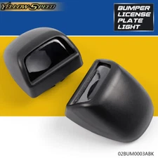 Fit For GM Truck SUV Rear License Plate Lamp Light Lens Black Right & Left New 