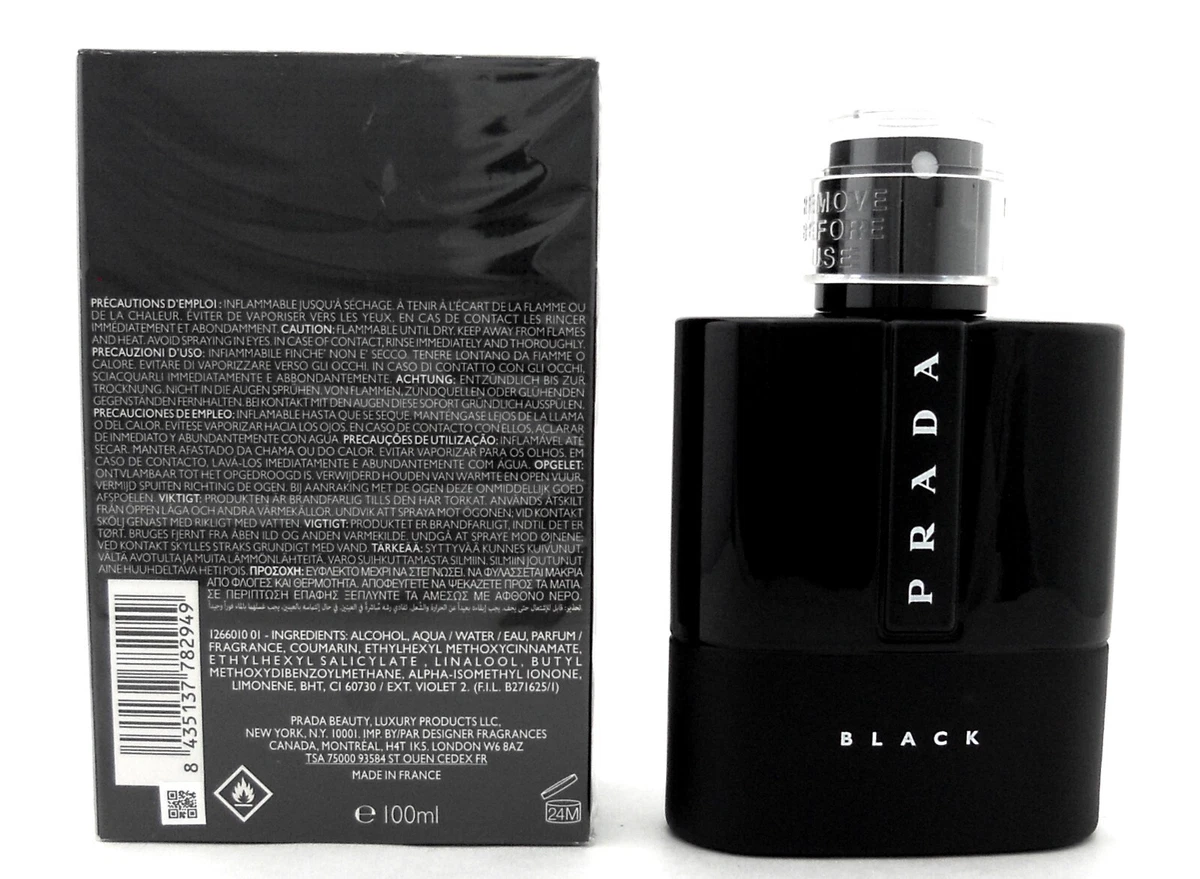 prada black 100 ml