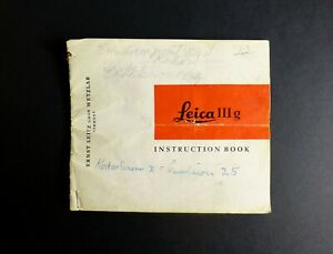 1957-LEICA-IIIg-35mm-Rangefinder-Camera-Instruction-Manual