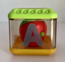 EUC Peek A Blocks Apple Letter A Replacement Fisher Price Alphabet Block Toy