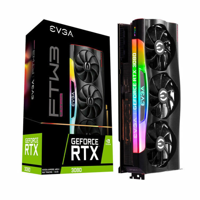 EVGA GeForce RTX 3080 FTW3 ULTRA GAMING 10GB GDDR6X Graphics EVGA GeForce RTX 3080 FTW3 ULTRA GAMING 10GB GDDR6X Graphics