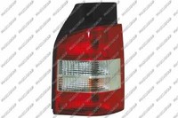Prasco Heckleuchte Links Weiss/Rot Basis Schwarz, Ohne Sockel, Modell 2 HecktüRe