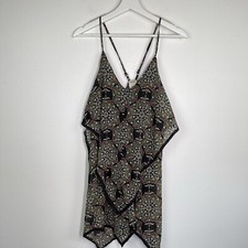 Free People Dress Womens X Small Floral Layered Handkerchief Slip Dress Mini