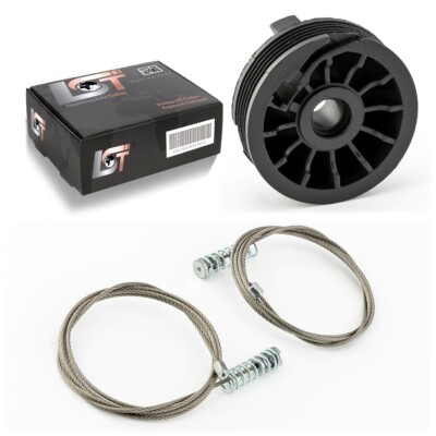 Fensterheber Reparatur Set Vorne rechts Seilzug Rolle für FIAT GRANDE PUNTO 199