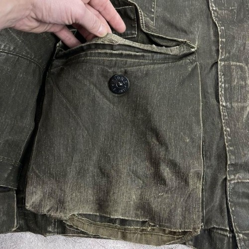 Stone Island Archive Military Jacket Size L Damaged Pocket Liner Tag Vintage - Picture 6 of 18