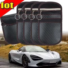 1/2/3/4pcs Faraday Bags for Key Fob Cage Protector Car RFID Signal Blocking Bag