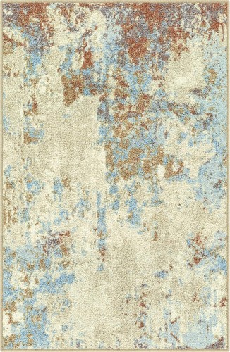 New- Southwestern Stone Distressed Abstract Kitchen Rugs Non Skid Was
