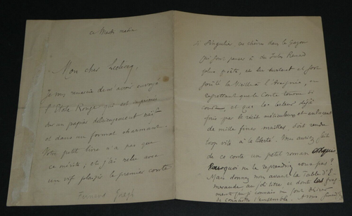 Fernand GREGH, Poète - LETTRE AUTOGRAPHE SIGNÉE À Monsieur Leclercq - Photo 5 sur 5