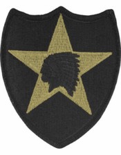 2 nd Infantry Division Patch - Subdued - Sew on - GI Issue - Pack of 20