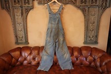 Vintage 1970s Mens Sears Denim Thrashed Overalls