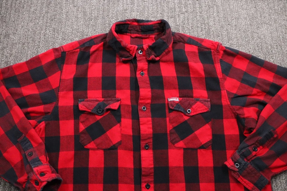 Revolution Gear By UNIK Men's 3XL Flannel Shirt Plaid Lumberjack Button-down - Image 3 of 4