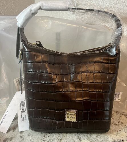 Dooney & Bourke Oakdale Paige Crossbody Shoulder Bag Purse Espresso Dust Cloth - Picture 10 of 13