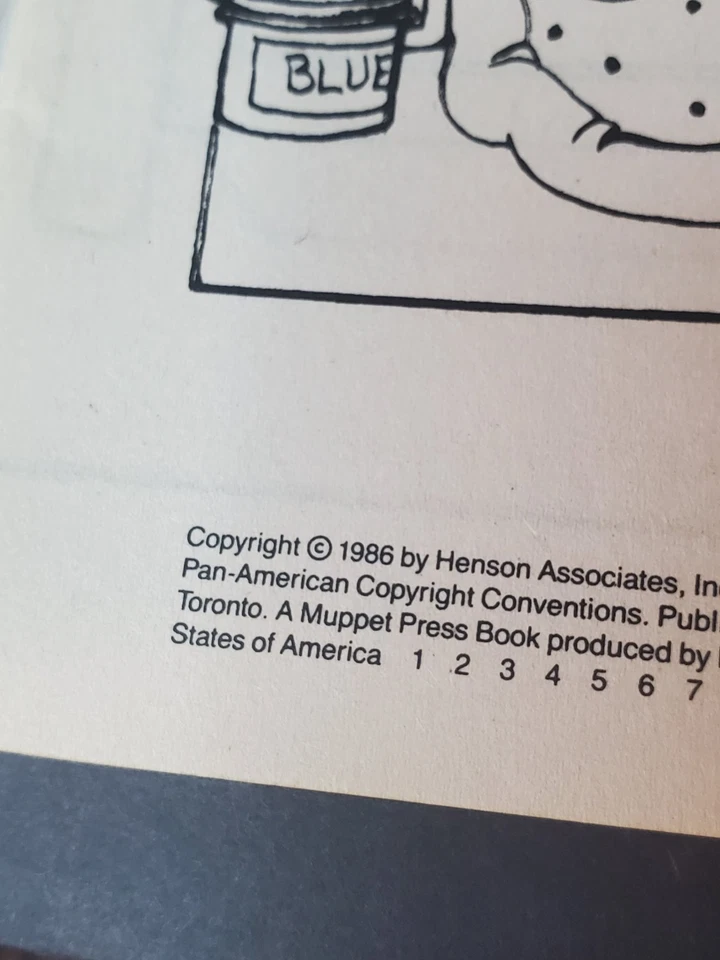 Vintage 1986 Muppet Babies Coloring Book 1984 UNUSED Foto 4 de 4