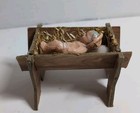 6 PC set Vintage  Nativity Music Box Set Manger Scene Figurines Stable — photo 10