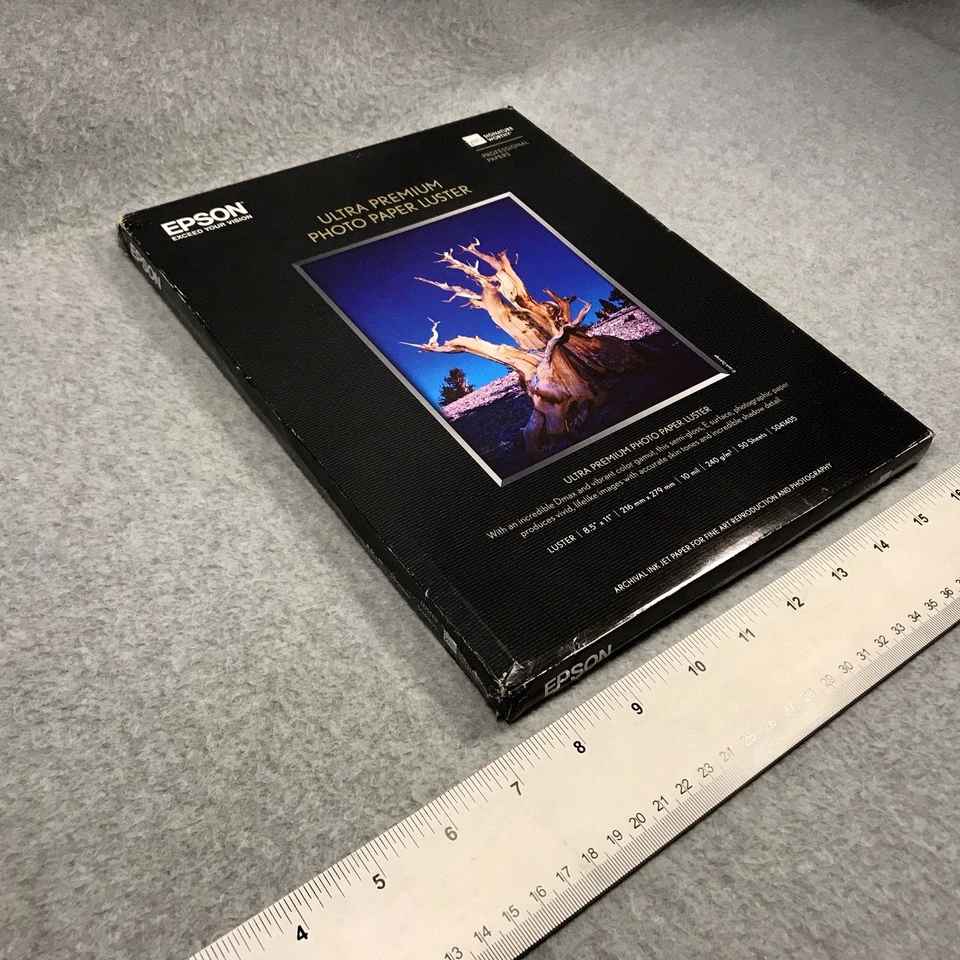 Epson Ultra Premium Photo Paper Luster 8.5 x 11 Letter 50 Sheets Inkjet S041405 - Image 3 of 4