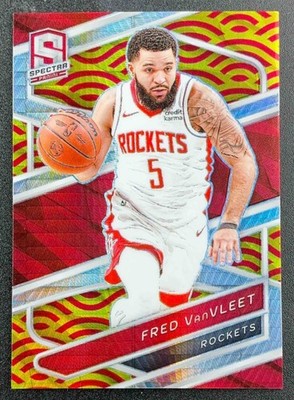 2023 Panini Spectra Fred VanVleet #36 International Red and Yellow /49