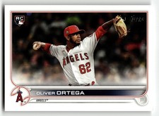 2022 Topps Oliver Ortega #554 Los Angeles Angels ROOKIE CARD BEAUTY!. rookie card picture