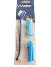 Bluestem Toothbrush/Finger Brush Kit For Dogs